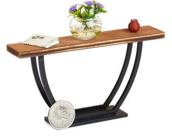 1:12 Scale Console Table - DOMUS | Miniature Wood Table | Dollhouse Furniture | Mini Models | 112 Scale | Laser Cut Furniture