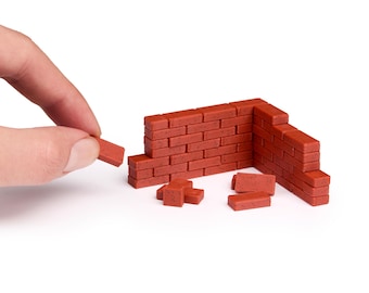 Miniature Scaled Solid Bricks