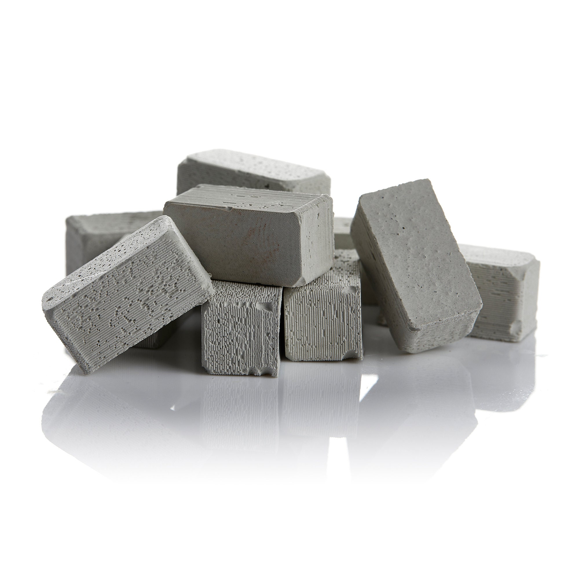 Mini Red Block Bricks (50 PK) | 1:12 Scale Real Cement Diorama Supplies ...