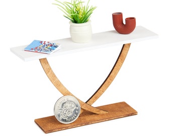 1:12 Scale Console Table - AIRE | Miniature Wood Table | Doll Furniture | Scale Models | Mini Console Table | Laser Cut Furniture