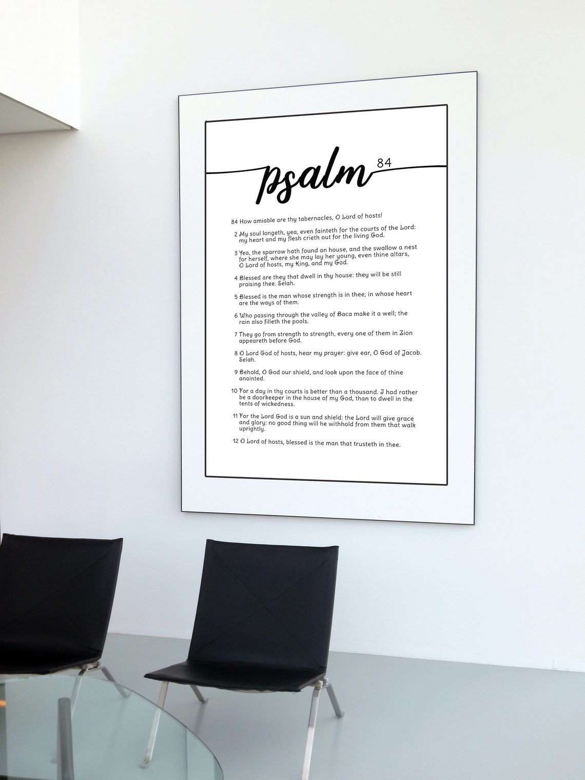 Psalm 84 Wall Art Bible Verse Wall Art Psalm 84 Print | Etsy
