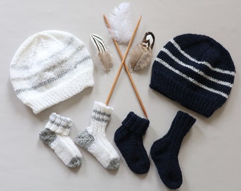 Chaussettes De Bebe En Tricot Etsy