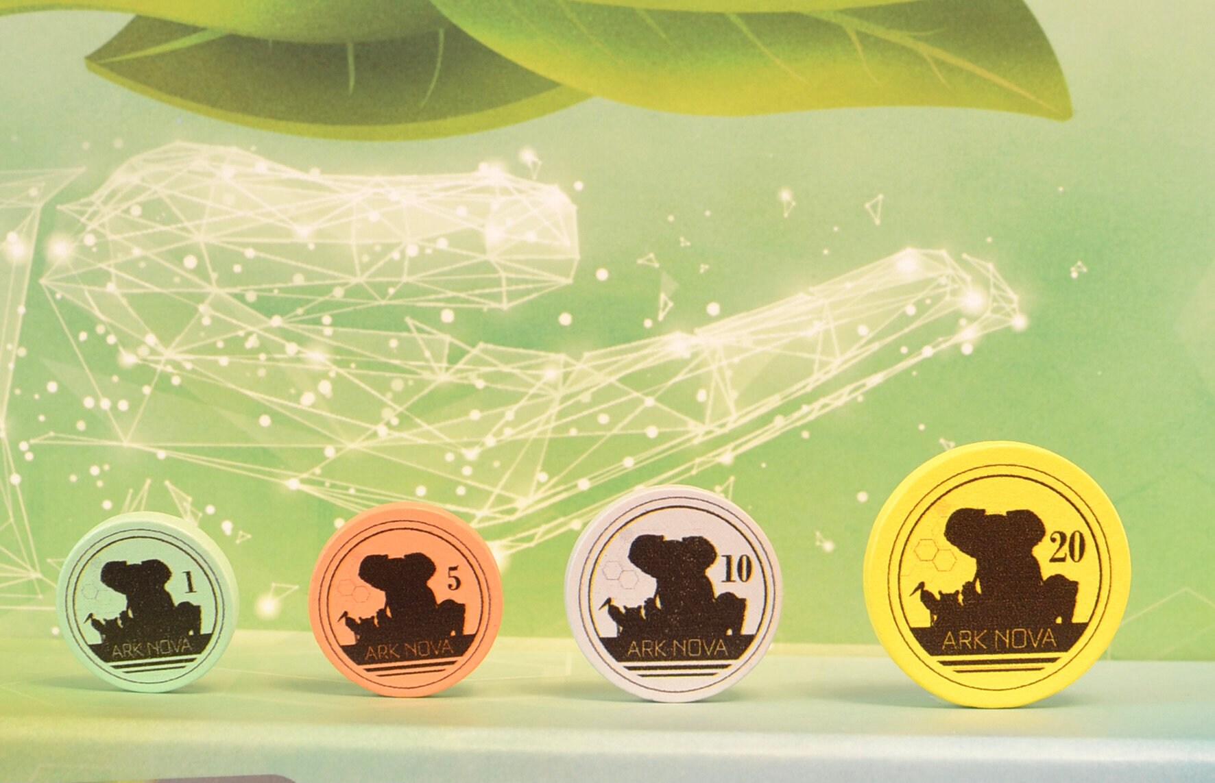 Ark Nova Wooden Money Upgrade Set of 70 Coins | Screen Printed Zoo ...