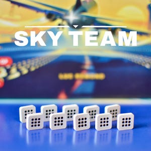 Sky Team Wooden Screen Printed Switch Tokens Set of 10 Board Game Action Upgrade