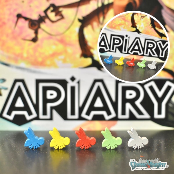 Apiary Board Game Score Marker Bee Upgrade Set of 15