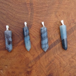 Rare Trolleite Point Pendants - Calms the Nervous System, for Rapid Growth, Healing & Ascension. Sacred Feminine. Base Metal Bail and Pin.