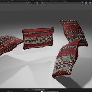 3d Arabian desert traditional fabric "Sadu"  #intro | نسيج السدو في الفضاء ثلاثي الابعاد