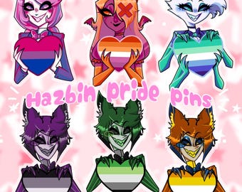 Preorders! Hazbin Hotel Pride Acrylic pins