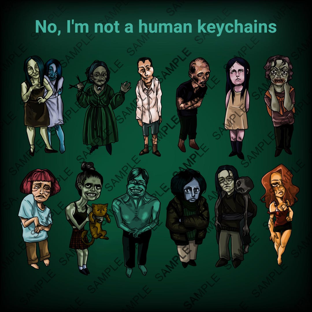 Not Human Examples Preorders! No Im Not a Human Double Sided Keychains - Etsy