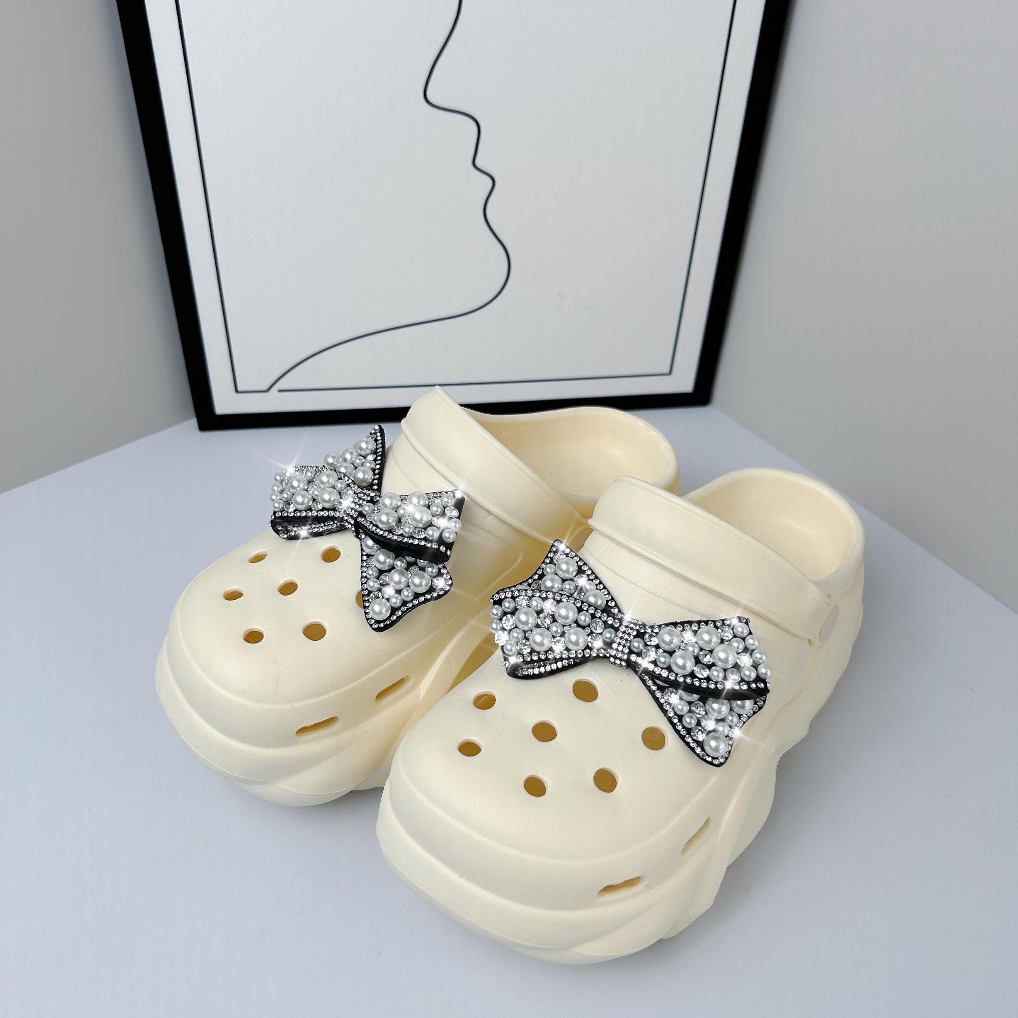 Jibbitz Crocs Bae Clog White With Chain Ph New Crocs Kids Fashion