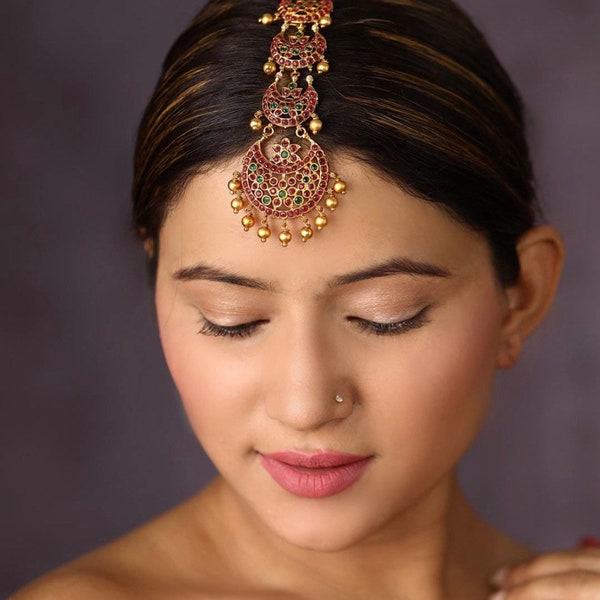 Maang tikka | temple jewellery | temple maang tikka | bridesmaid jewelry | bridal jewelry | bridal maang tikka | hair jewelry | accessory