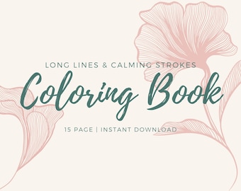 Couleur & Détente | Verdure Relaxant Coloriages | Numérique | Téléchargement instantané