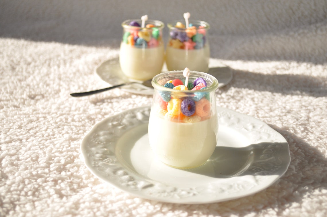 Cereal Candle Scented Scented Candle Artisanal French and Etsy