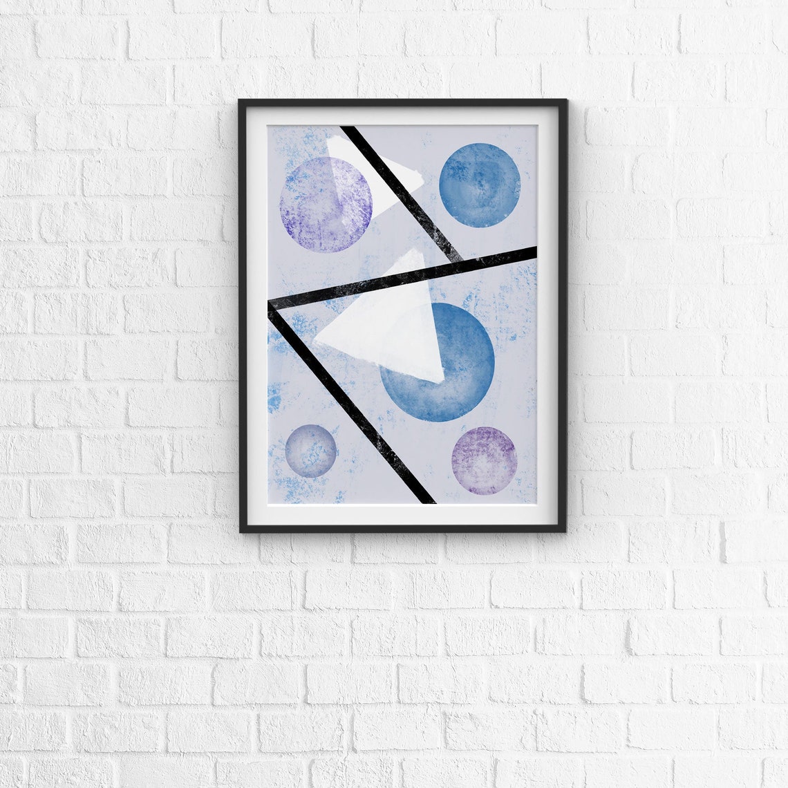 Art Deco Geometry Digital Painting Abstract Painting Etsy