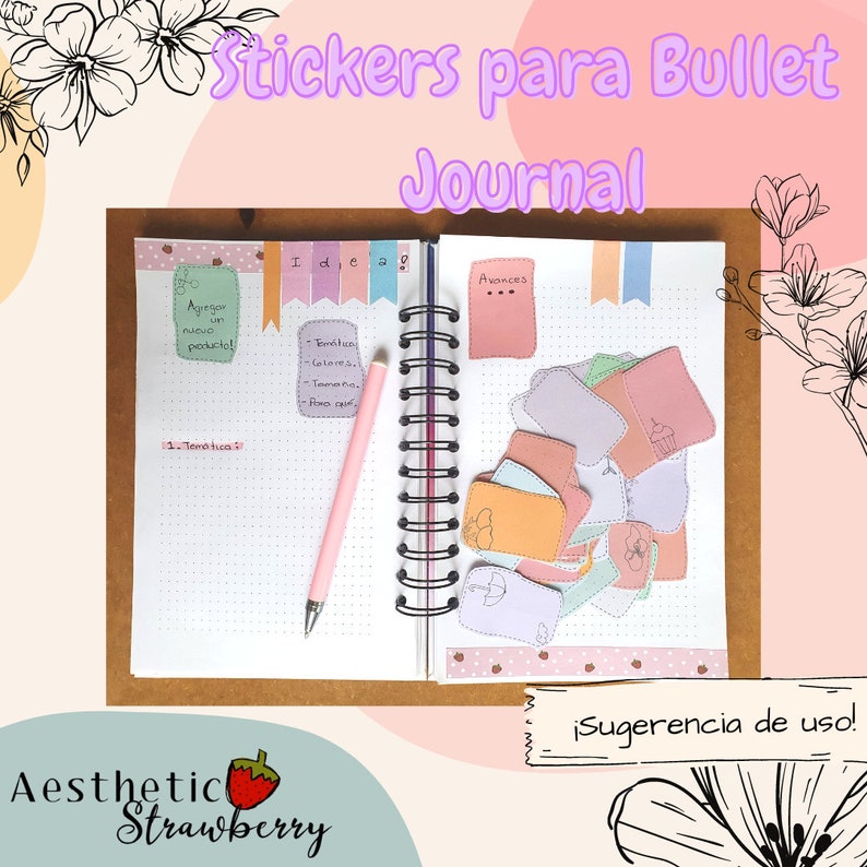 Stickers Para Bullet Journal Verano imprimible Etsy