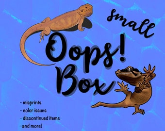 SMALL Reptile OOPS Box | Uh-Oh Bag | Mystery Imperfect Grab Bag | Clearance