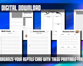 Reptile Tracker Bundle | Reptile Notebook Printables | Digital Download