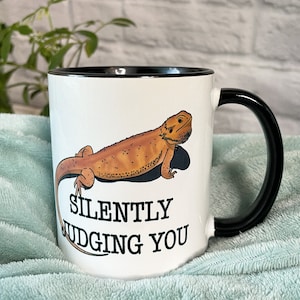 Bearded Dragon Silently Judging You Mug