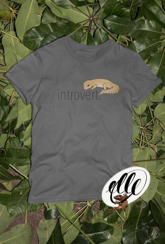 Introvert Leopard Gecko Shirt | Reptile Shirt | Unisex Jersey Short Sleeve Tee