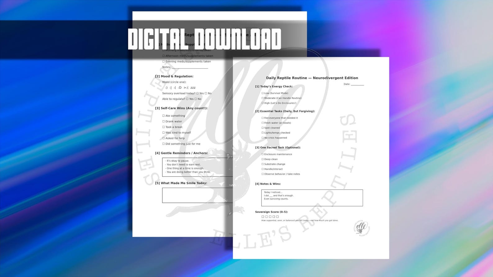 Curated visual reference: Fresh Look at Printable Reptile Care Sheet