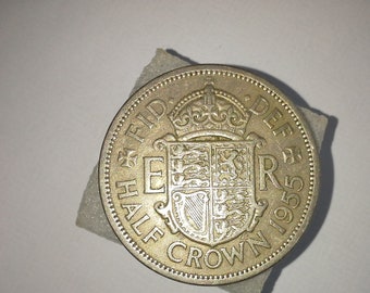 1955 Queen Elizabeth Half Crown coin good cuirculated condition