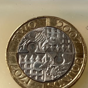 2007 Act of Union  Two Pound Coin Coin