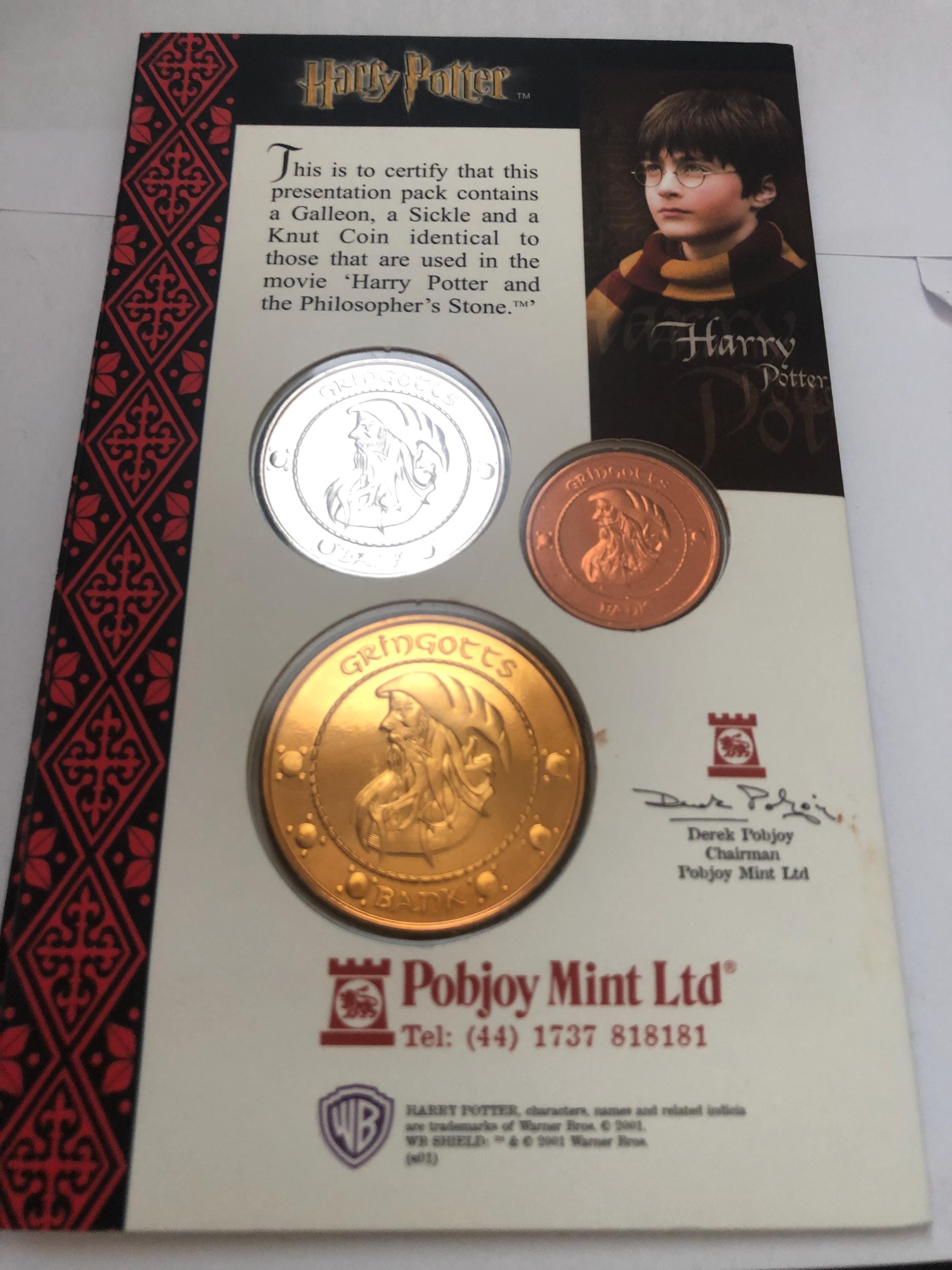 Harry Potter Movie Coin on Original Sealed Card - Etsy