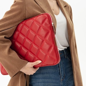 Skórzana torba na MacBooka Pro i Air - 16&#39;&#39;, 14&#39;&#39;, 13&#39;&#39;, 13,3&#39;&#39; i 15&#39;&#39; / Czerwony / Beżowy / Szary / Czarny MacBook Air Etui na MacBooka Pro