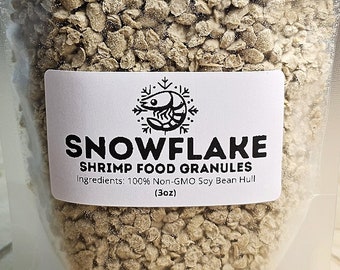 pour flocons de neige - Granulés faciles à nourrir - Nourriture pour crevettes d'eau douce de qualité supérieure | Sans OGM | 100 % coques de soja