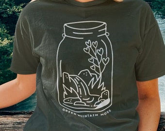 Terrarium T-Shirt, Plant Shirt, Gardening Gift, Plant Gift, Botanical Shirt, Moss Shirt, Plant Lover Shirt, Terrarium Gift, Terrarium Shirt