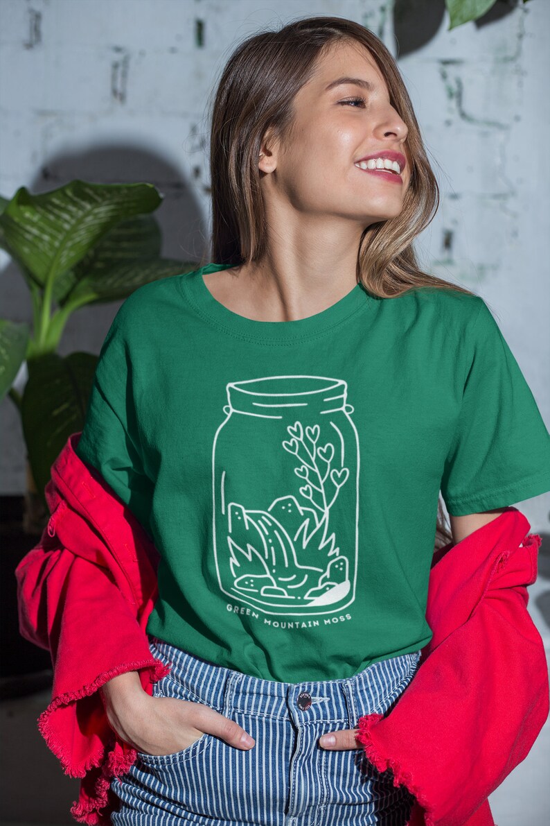 Terrarium T-Shirt, Plant Shirt, Gardening Gift, Plant Gift, Botanical Shirt, Moss Shirt, Plant Lover Shirt, Terrarium Gift, Terrarium Shirt