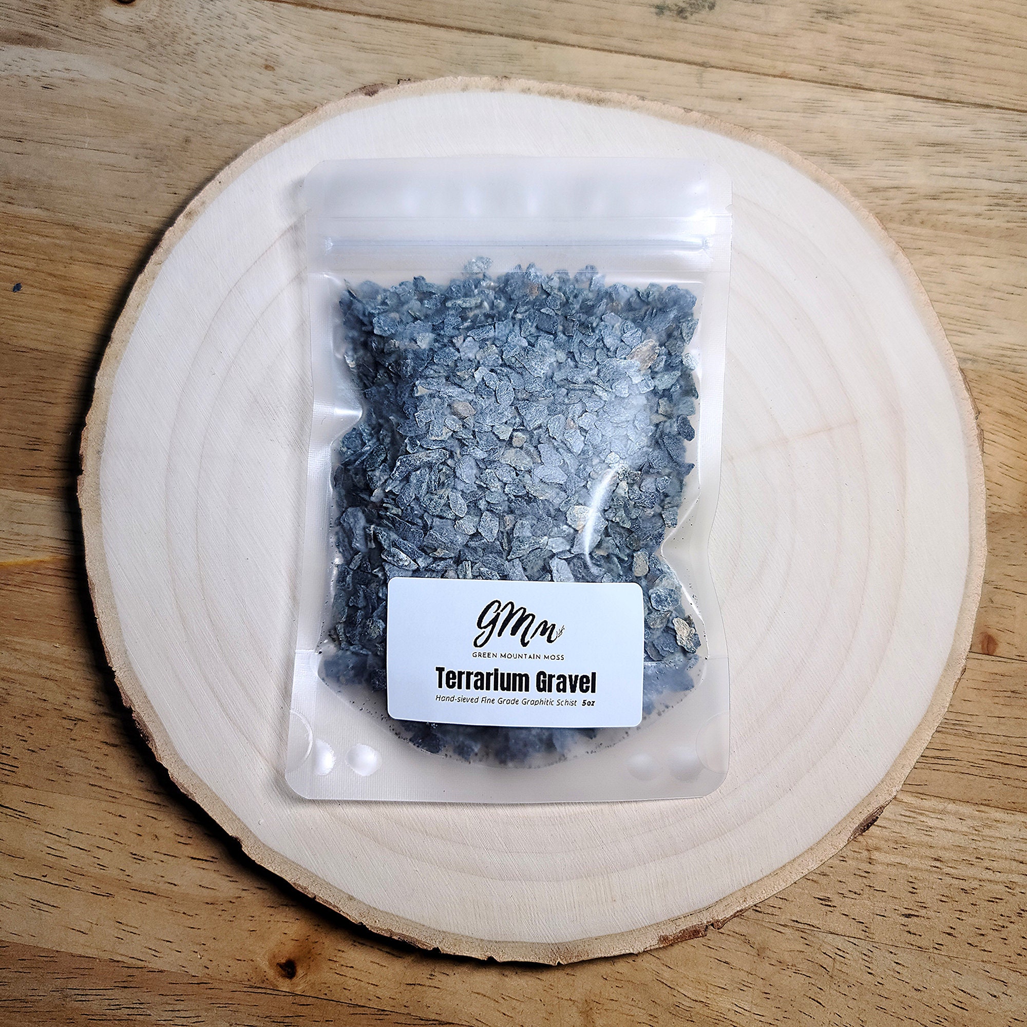 Terrarium Gravel Premium HandSieved Graphitic Schist Ideal for Moss