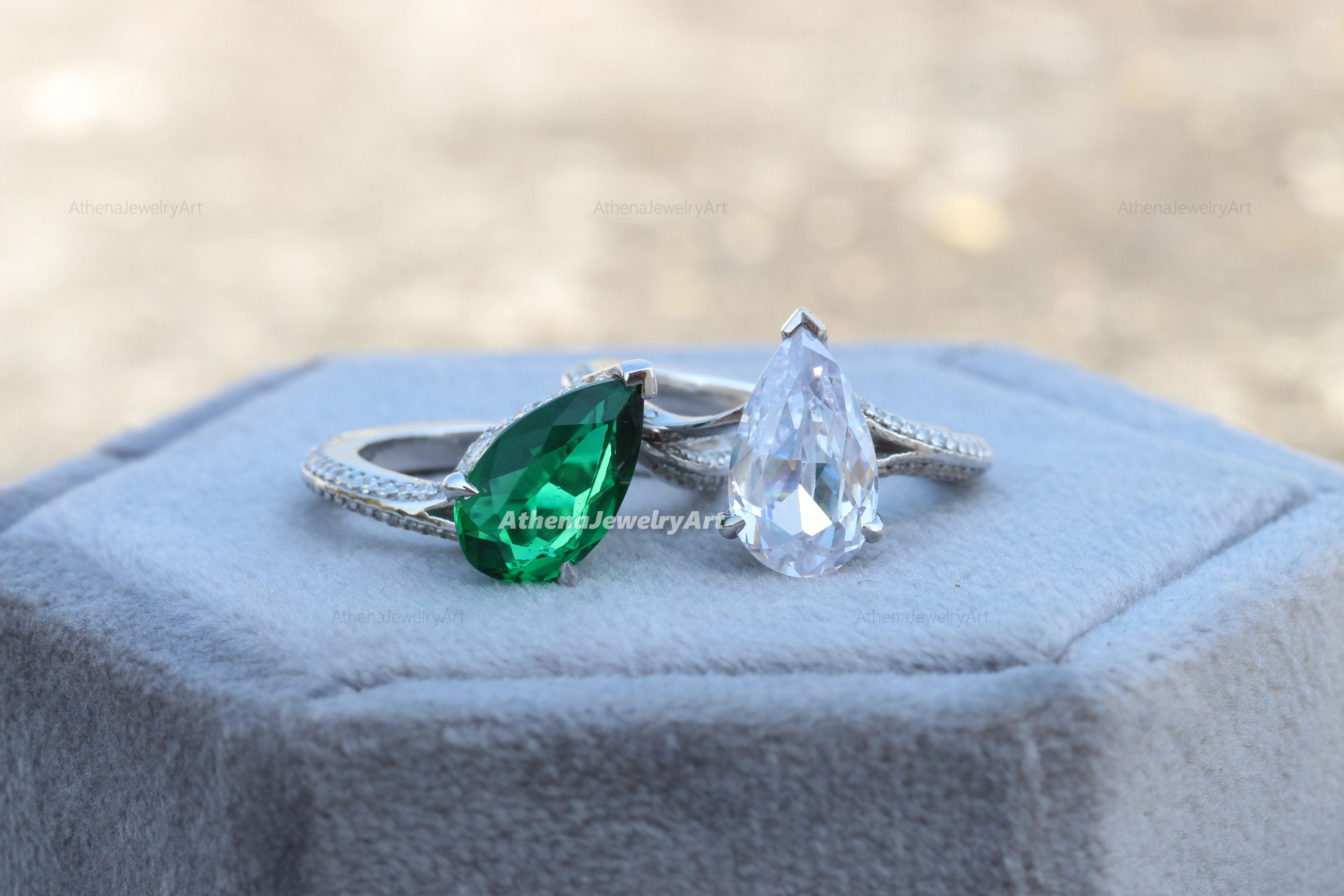 Bague De Fiancaille Megan Fox Bague de fiançailles Toi Et Moi Megan Fox / MachineGun Kelly - Etsy France