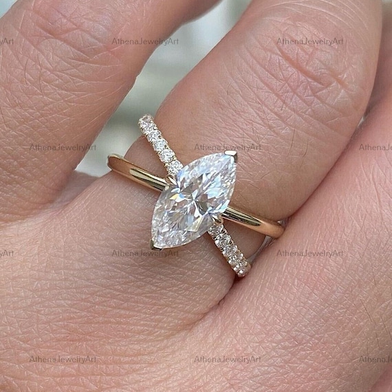 Diamond criss cross engagement ring