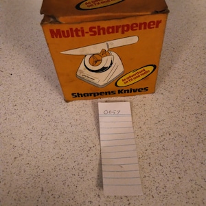 K-Tel Multi Sharpener in Good condition with original box and instructions - 70&#39;s Vintage