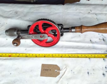 Perceuse à main de style « fouet à œufs » de Keen tools. Entièrement rénové et prêt à fonctionner. [002803]