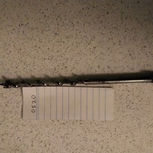 Drill Bit 3/8 by Whitmore for use with a Brace and Bit.  Cleaned and sharpened in very good condition and ready to use