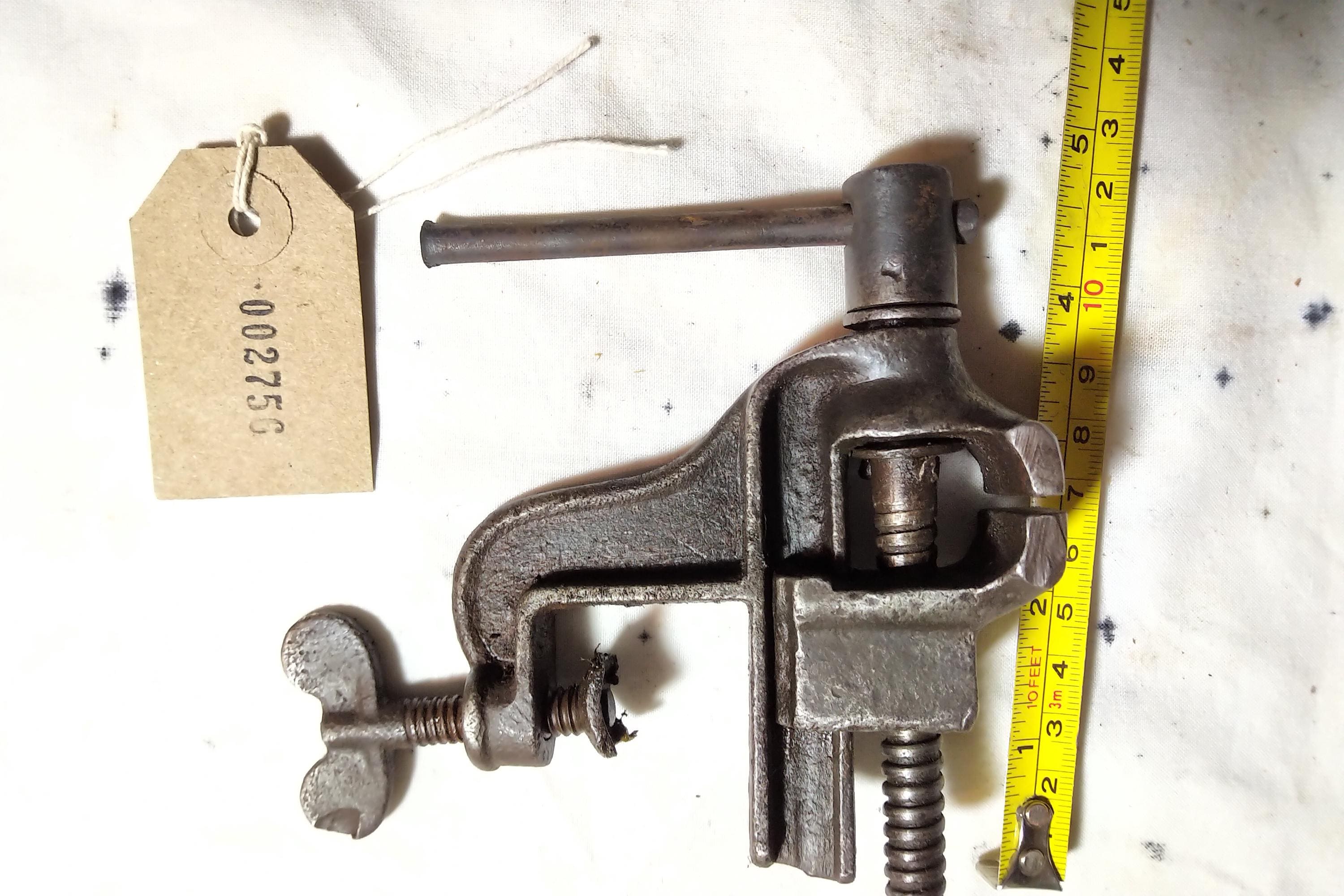 1930’ Vintage Vise Working Table イギリス製 Vice & Anvil CHIZ Vintage Soviet Desk Vise Jewelry Device