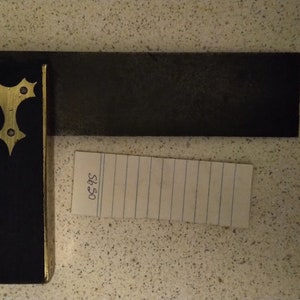 Carpenter&#39;s try square with ebony handle.  Cleaned, trued and refinished ready for use.