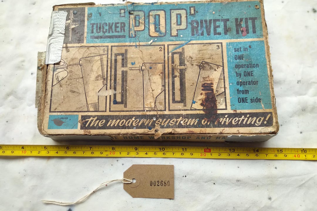 Pop Rivet Set in Original (although Battered) Box. [002680] - Etsy