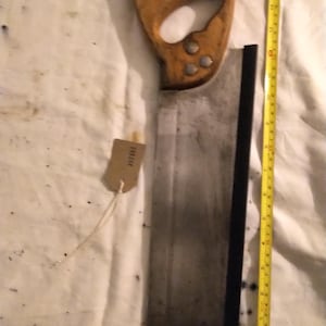 Omärkt tappsåg, 12 tum x 13 TPI med bokhandtag. Renoverad och slipad för tvärsågning, klar för användning. [002392]