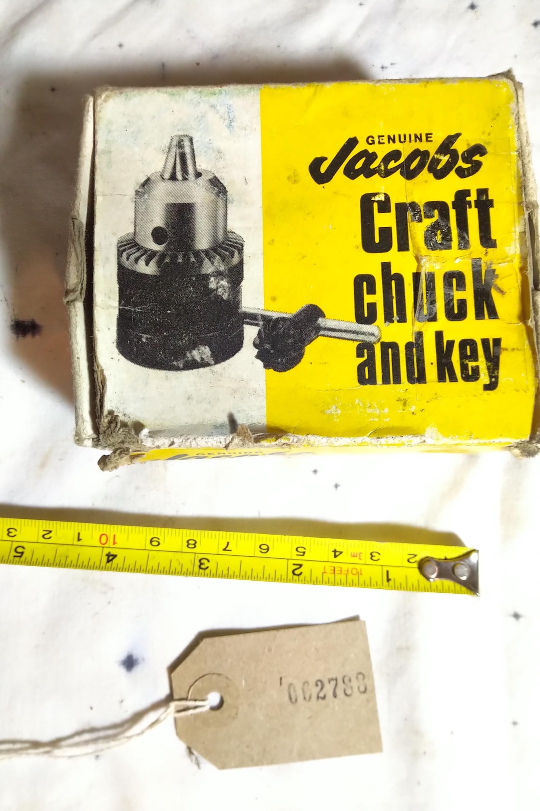 New Old Stock Genuine Jacobs Chuck and Key on a Threaded Arbor. in ...