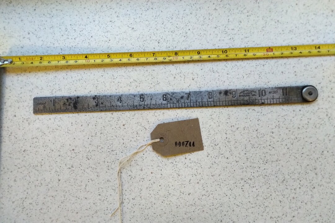 Used Ruler Pre War Folding Metal Ruler by I & D Smallwood (no 267) in Good ...