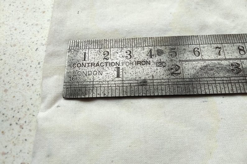 2 Foot Double Contraction Ruler by J Rabone & Sons. Cleaned and Ready ...