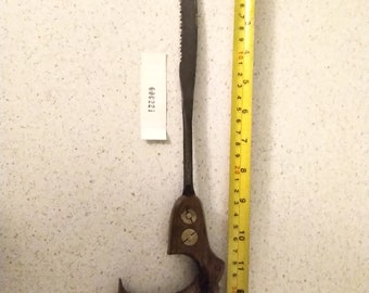 Very old blacksmith made pruning saw, sharpened ready for use.  Very unusual tool