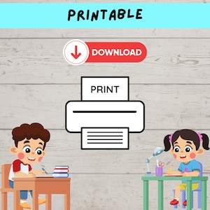 Feuilles d'exercices sur la phonétique pour la maternelle, première année à imprimer, feuilles d'exercices pour apprendre à lire pour les enfants, lecture à imprimer, mots CVC, 20 pages image 7