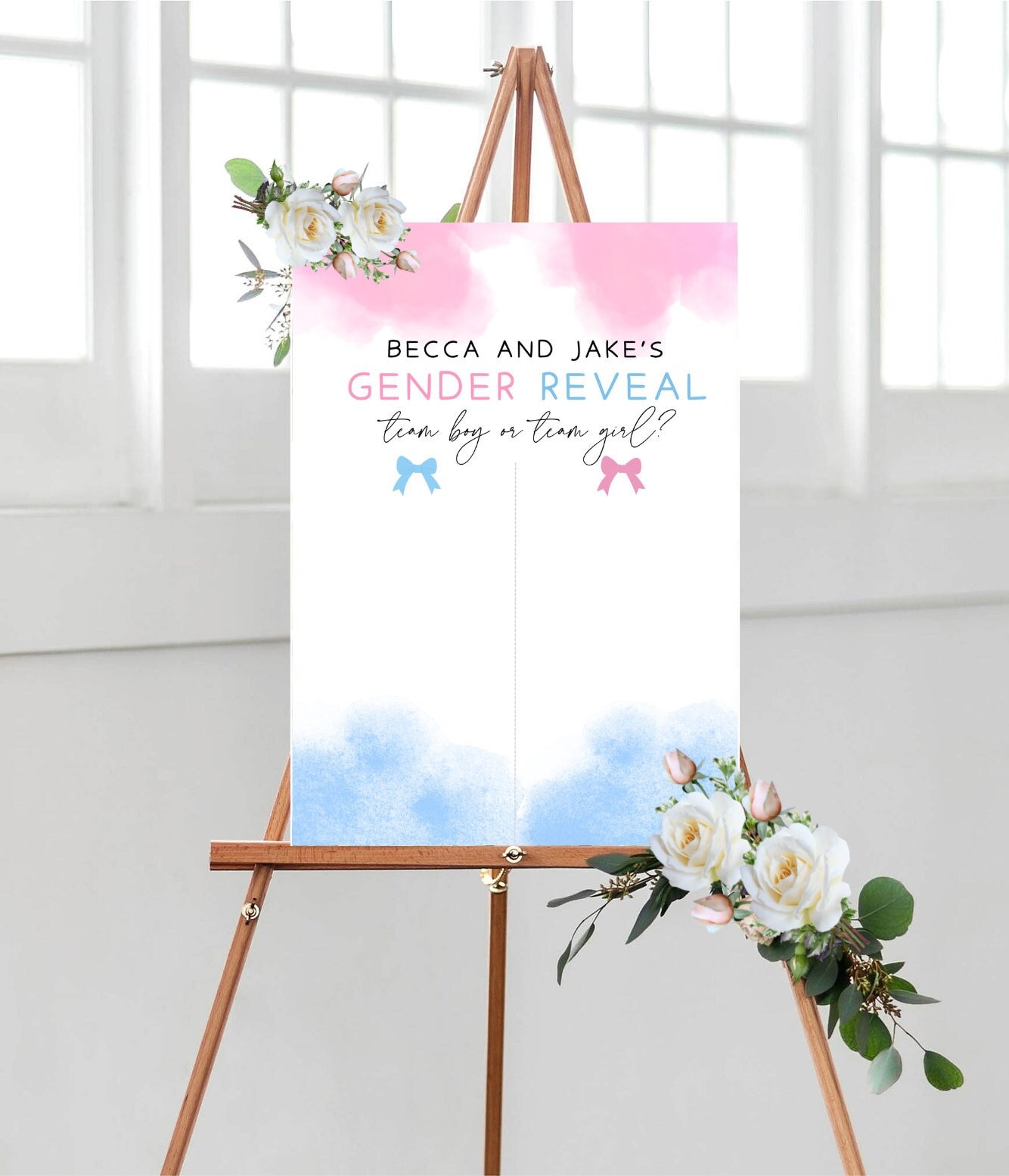 Habbiful Gender Reveal Voting Board Kit – Boy Or Girl Guessing Game With 54 Stickers, 23.6”x15.7” Poster - View #4