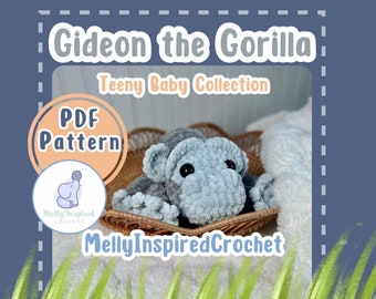 Gideon the No-SEW Gorilla Crochet Pattern