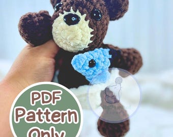 Fischer the Grizzly Bear w/ Belly Patch MOD Crochet Pattern
