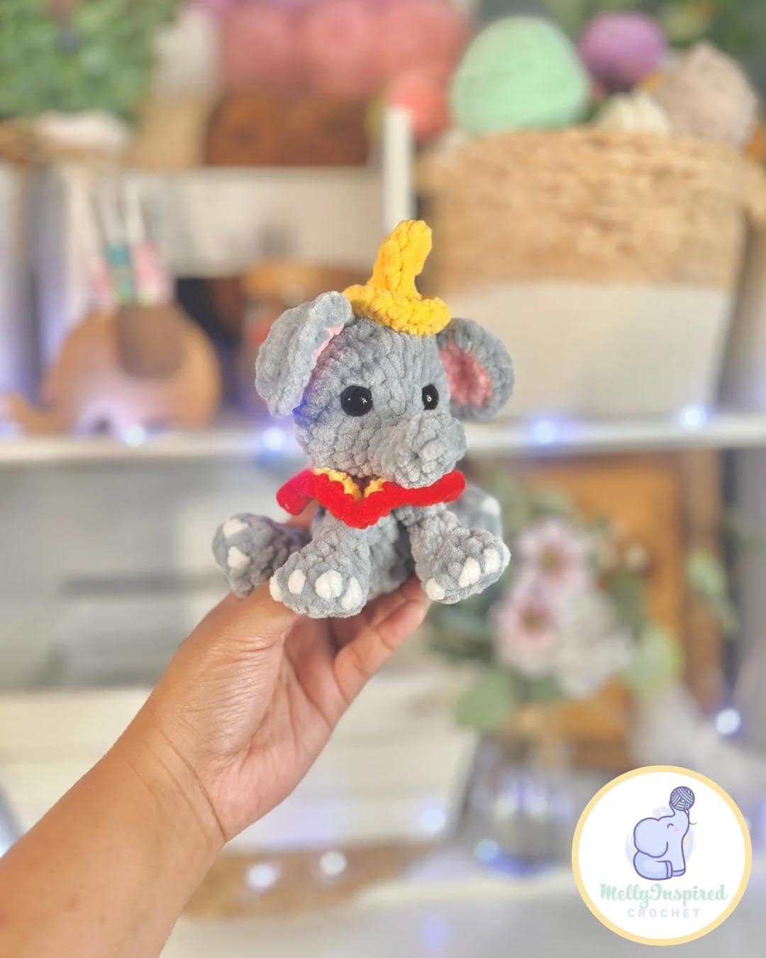 Elizabeth the Mini Elephant Low-sew Crochet Pattern - Etsy